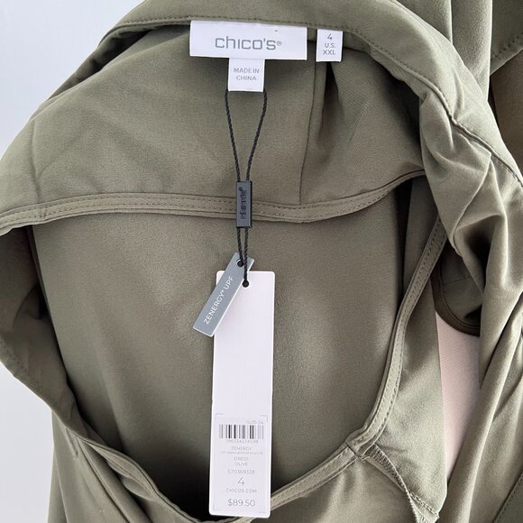 Chico's Zenergy UPF Sleeveless Bungee Dress Size XXL - Picture 8 of 8